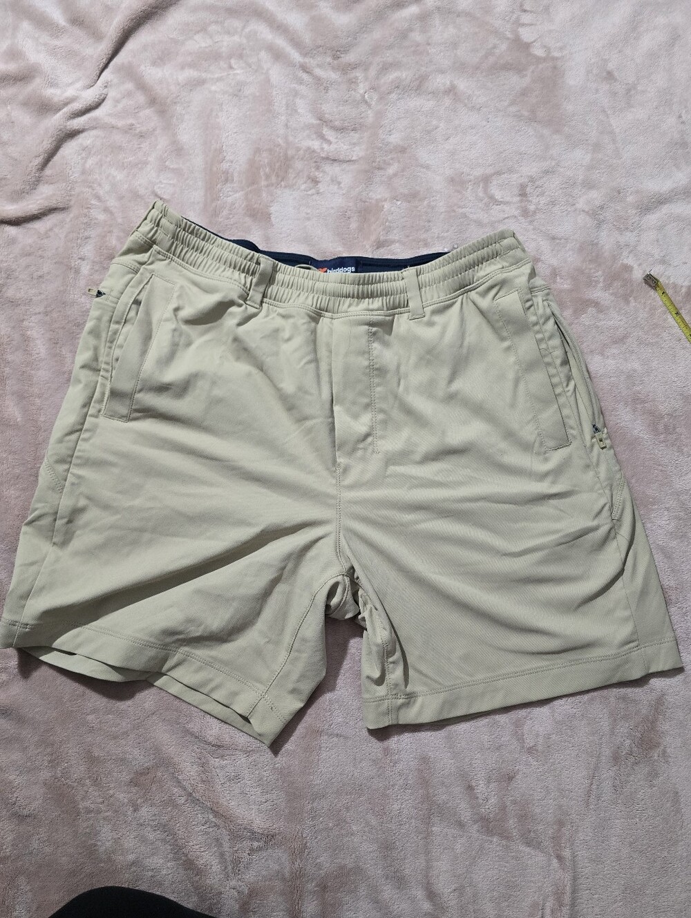 Birddogs Tan Khaki Shorts - No Liner - Size Large
